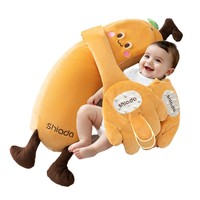 Poupée apaisante pour bébé, aide au sommeil par caresses manuelles, dispositif anti-sursaut pour bébés allongés, coussin réconfortant pour câliner, maintenir les jambes et caresser le bas du dos
