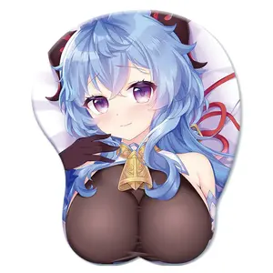 Güzellik Mouse Pad 3D meme jel bilek istirahat Mousepad yumuşak ve rahat ofis ped silikon özel Wrist bilek Mouse Pad