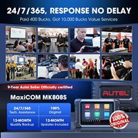 Outil de diagnostic automobile pour MaxiCOM MK808 MK808S, scanner OBD2, contrôle bidirectionnel, diagnostic, écran tactile LCD 7 pouces, WiFi, TPMS