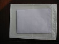 Enveloppe transparente auto-adhésive en plastique, liste d'emballage personnalisée, pochette de carte