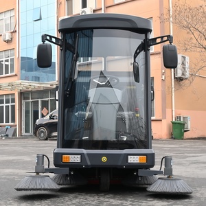 Nettoyeur <span class=keywords><strong>de</strong></span> sols électrique industriel à conduite assise, balayeuse <span class=keywords><strong>de</strong></span> rue, balayeuse <span class=keywords><strong>de</strong></span> sols avec pistolet à eau haute pression - Product Image 4