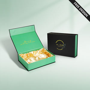 Caja Magnética con Cierre, Logotipo Personalizado, Estampado en Caliente, Caja Magnética Rígida de Cartón, Bolsa para Pelucas, Caja de Embalaje para Regalos de Ropa, Mate - Product Image 1