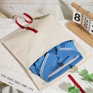 حقيبة تغليف أحذية ملابس قماشية قطنية طبيعية قابلة لإعادة التدوير مع شريط كيس مغلف غبار هدية قطن قابل لإعادة الاستخدام - Product Image 4