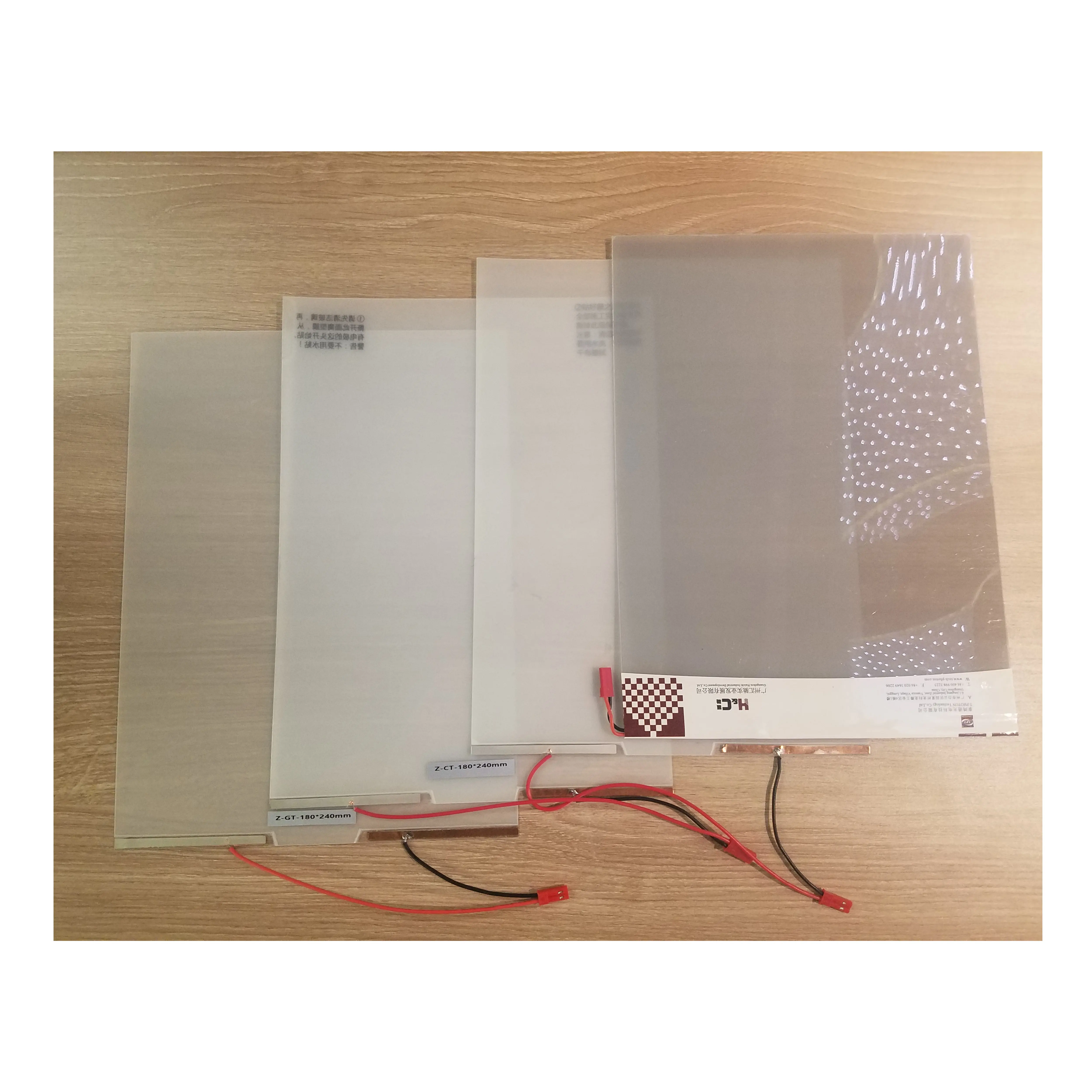 A4 Samples With Controller Of Self-adhesive PDLC Smart Film Electric Film Dimmable Tint Intelligent Glass Film For Selection