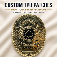 Écussons en TPU personnalisés en relief, étiquettes en silicone thermocollantes pour vestes de sport et vêtements d'extérieur