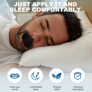 Patchs de sommeil pour la bouche, protection environnementale, personnalisés pour la <span class=keywords><strong>santé</strong></span>, bande respiratoire de qualité médicale, bande adhésive pour la bouche pour dormir - Product Image 1