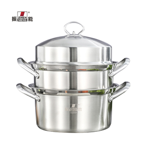 Zhenneng superventas 26cm doble fondo <span class=keywords><strong>3</strong></span> capas de acero inoxidable utensilios de cocina multifunción al por mayor vapor y olla de cocina - Product Image 3
