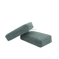 Microfibre 12x8x3cm Applicateur de revêtement en céramique Éponge Lavage de voiture Éponges en microfibre avec barrière en plastique Premium pour le nettoyage