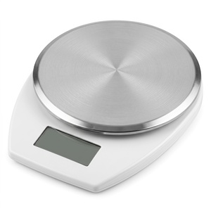 Bilancia Digitale da Cucina di Alta Precisione 5kg/1g in Acciaio Inox 304, 22x20x3cm, con Indicatore G/lb/oz, 3 Unità, Spegnimento Automatico - Product Image 1