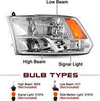 68001484AG 68001485AG Phares halogènes automobiles pour Dodge Ram 1500 2009 2010 2011 2012 2013 2014 2015 2016 2017 2018