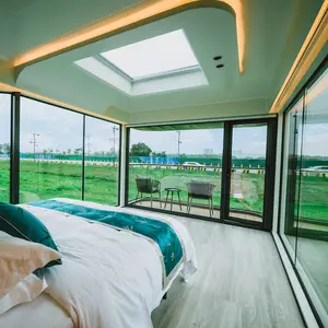 R7 luxury Aluminum Prefabricated Home modern smart hotel portable camping panel capsule prefab House