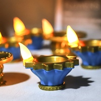Lampe à huile LED Nicro, décoration pour le festival Deepavali, Diwali Diya, bougie artificielle, Noël, extérieur, flottante, capteur d'eau