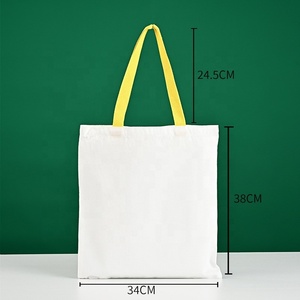 Sac fourre-tout en toile de coton léger et fin, sac de courses réutilisable vierge en gros pour cadeaux DIY, activités et promotions - Product Image 4