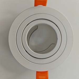 <span class=keywords><strong>Noir</strong></span> blanc couleur aluminium réglable LED <span class=keywords><strong>Spot</strong></span> lampe GU5.3 GU10 MR16 rond projecteur cadre plafonnier projecteur montage - Product Image 6