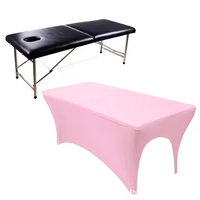 MASSA Rectangulaire Spandex Beauté Lit et Table Couverture Élastique Tréteau Nappe Tissu Ajustement Serré avec Papier Matériel