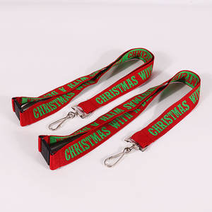 ネックストラップバッジリールホルダーPUレザーカードホルダー織りジャカードキーリングストラップ - Product Image 6