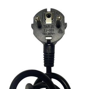 Dây cáp nối dài nguồn tiêu chuẩn Châu Âu, xuất xưởng trực tiếp, dùng cho máy tính và thiết bị điện tử tiêu dùng, 3 cực, <span class=keywords><strong>3x0.75mm</strong></span>, 250V, 16A, IP55 - Product Image 3