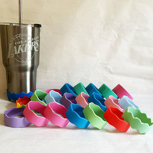 Colori personalizzati riutilizzabili antiscivolo impermeabili Non tossici in Silicone borraccia etichette personalizzate per bambini - Product Image 1