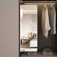 Miroir de dressing intelligent dissimulé FATERSI, miroir pleine longueur avec rangement pour chambre à coucher et quincaillerie de placard sur mesure
