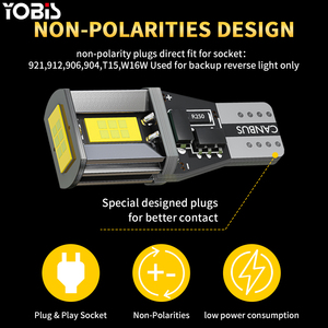 YOBISขายส่งT15 3570-3 Bcakupย้อนกลับโคมไฟไฟท้ายรถเบรคอัตโนมัติLED Canbus <span class=keywords><strong>WY16W</strong></span> W16W T15 หลอดไฟเลี้ยวสัญญาณหลอดไฟ - Product Image 5