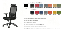 Chaise de bureau ergonomique moderne avec appuie-tête et accoudoirs réglables, siège en tissu pour un confort tout au long de la journée à la maison ou au bureau