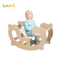 Meubles Montessori multifonctionnels pour la maternelle, aire de jeux intérieure, arche d'escalade en bois, chaise à bascule, planche d'équilibre, jouets de gym