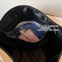 Sac de voyage en toile ripstop à deux tons, imprimé numérique, marque privée, pour hommes et femmes, grande capacité, sac de sport avec compartiment à chaussures