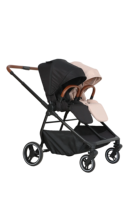 Poussette double pour bébé et tout-petit, taille complète, côté à côté, légère, réversible, compacte, pliage facile, capacité de charge de 15 à 20 kg, 0-3 ans