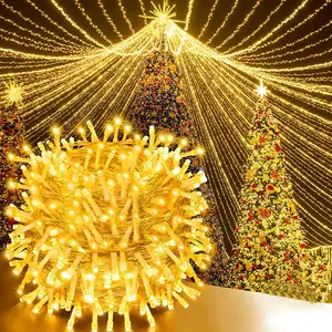Noel LED dize işık peri pırıltı dekorasyon işık 8 yanıp sönen modları ile düğün noel ağacı bahçe için