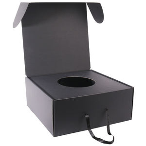 Sombrero de camionero y bufanda sombrero de vaquero caja de embalaje sombrero de inserción de forma redonda cajas de envío personalizadas de embalaje de cartón con logotipo - Product Image 4