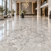 Carreaux de sol et de mur en marbre gris Calacatta, directement de l'usine, pour hall d'hôtel