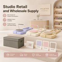 Planche de Pilates pliable Studio Supply avec rail coulissant stable, planche d'exercice Pilates pour les cours de Pilates en boutique