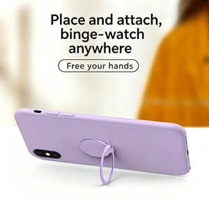 Support de téléphone personnalisé avec logo, couleur unie, Grip Tok multifonctionnel, forme ronde, support de téléphone flexible et respectueux de la peau, compatible iPhone 17 16 - Product Image 3