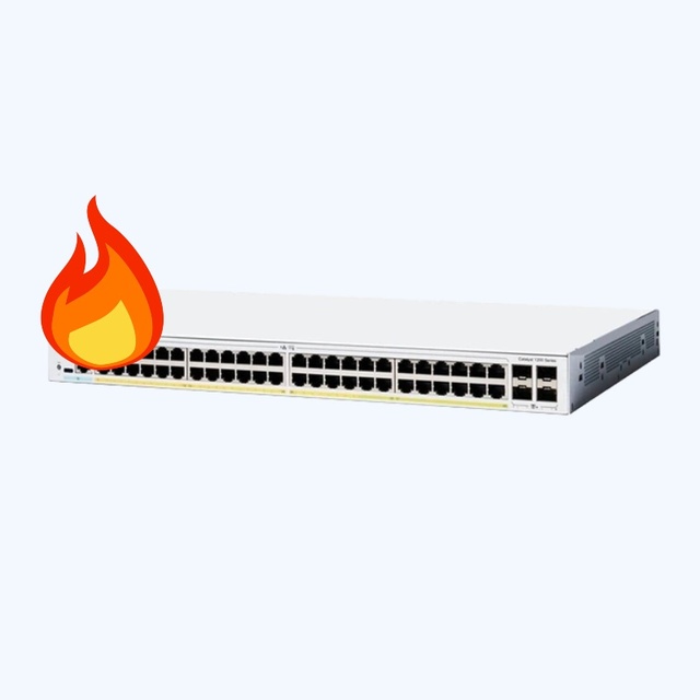 C1200-48T-4G Original  New  Enterprise-level Switch 1200 48-port GE, 4x1G SFP. C1200-48T-4G