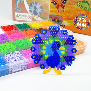 Perles <span class=keywords><strong>Hama</strong></span> Fuse Perler de 2,6 mm, 24 couleurs, jouets éducatifs <span class=keywords><strong>3D</strong></span> faits à la main pour enfants de 5 à 7 ans, jouet coloré pour enfants - Product Image 5