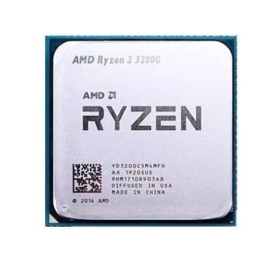 CPU R3 3200G Gaming Office Pc Processor Cpu with Integra Brand New Original 3.6 Ghz 4 Cores 4 Threads Basic