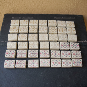 กล่องเครื่องประดับหินอ่อนพร้อมกล่องทรงสี่เหลี่ยมหรูหรางานมุก - Product Image 2