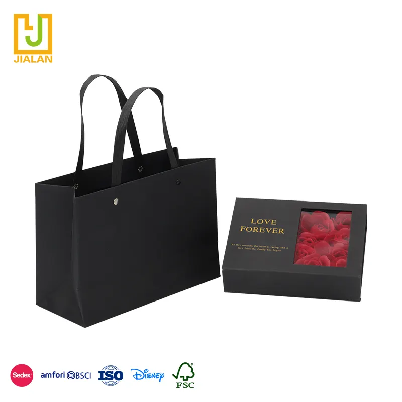 Caja de embalaje con diseño personalizado para el Día de San Valentín, botella de perfume de lujo con diseño de pintalabios, rosa, flores, regalo