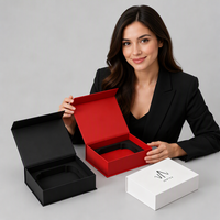 Boîte cadeau pliable magnétique en carton rigide de luxe avec logo personnalisé recyclable pour vêtements volumineux