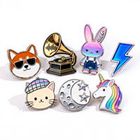 Badges promotionnels personnalisés en alliage de zinc, émail souple moderne, design de broche de revers, création de votre propre dessin animé, moulage sous pression