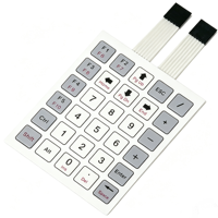 Clavier à touches matricielles 5x6 personnalisable avec interrupteurs tactiles et double ligne de connexion pour panneau de commande numérique