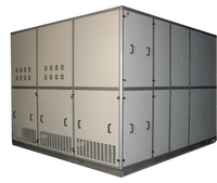 Unidad de tratamiento de aire de compresor de desplazamiento hermético refrigerado por agua para techo para centro de datos y refrigeración de sala de servidores 100kW 25000CMH