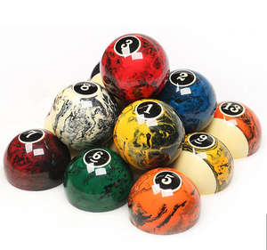 Bolas de Billar de Cristal Coloridas de Ensueño, Taco de Billar Americano de Dieciséis Colores, Accesorios Estándar para Bolas de Billar Grandes - Product Image 5