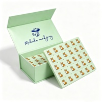 Coffret Cadeau Personnalisé Haut de Gamme pour Jeu de Mahjong Doré Estampé à Chaud, Boîte de Mahjong Colorée avec Impression UV et Fermeture Magnétique