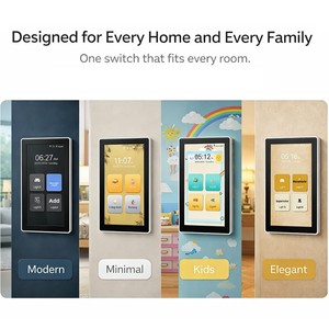 Interruptor de Luz Inteligente LANBON L10 con Pantalla LCD Grande, Iconos Personalizables, 1/2/3/4 Canales, WiFi 2.4GHz, Zigbee, Compatible con <span class=keywords><strong>Alexa</strong></span>/Google Home, Activación por Movimiento - Product Image 6