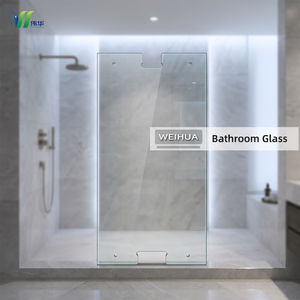 Panneaux en verre trempé certifiés CE, verre trempé facile à nettoyer pour salle de bain - Product Image 1