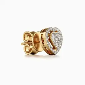 Top Quty 925 Sier & Moissanite Diamond <b>Stud</b> <b>Earrings</b> 10K/14K/18K Solid Gold Hip Hop Style for Women-for Wedding Party or Gift - Product Image 1