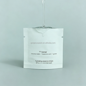 Custom Printing Plastic Zipper Lock Aluminum Foil Cosmetic Sample Sachet Cosmetic Sample <b>Packaging</b> <b>Bag</b> - Product Image 5