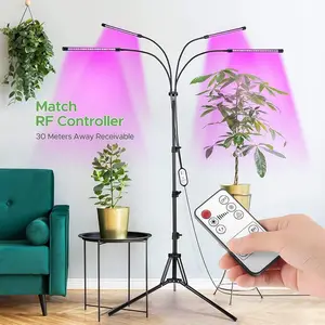 Stativ-USB-Phytolampe Vollspektrum-Wasserkultur-Glühbirne LED-Anbaulicht Indoor-Pflanzen-Lampe Gewächshaus Gemüse Blume Phytolampe Anbau-Box