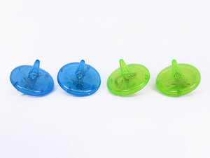 Jinming Kids mini peonza juguetes alivio del estrés transparente mano giro Juguete plástico peonza - Product Image 2